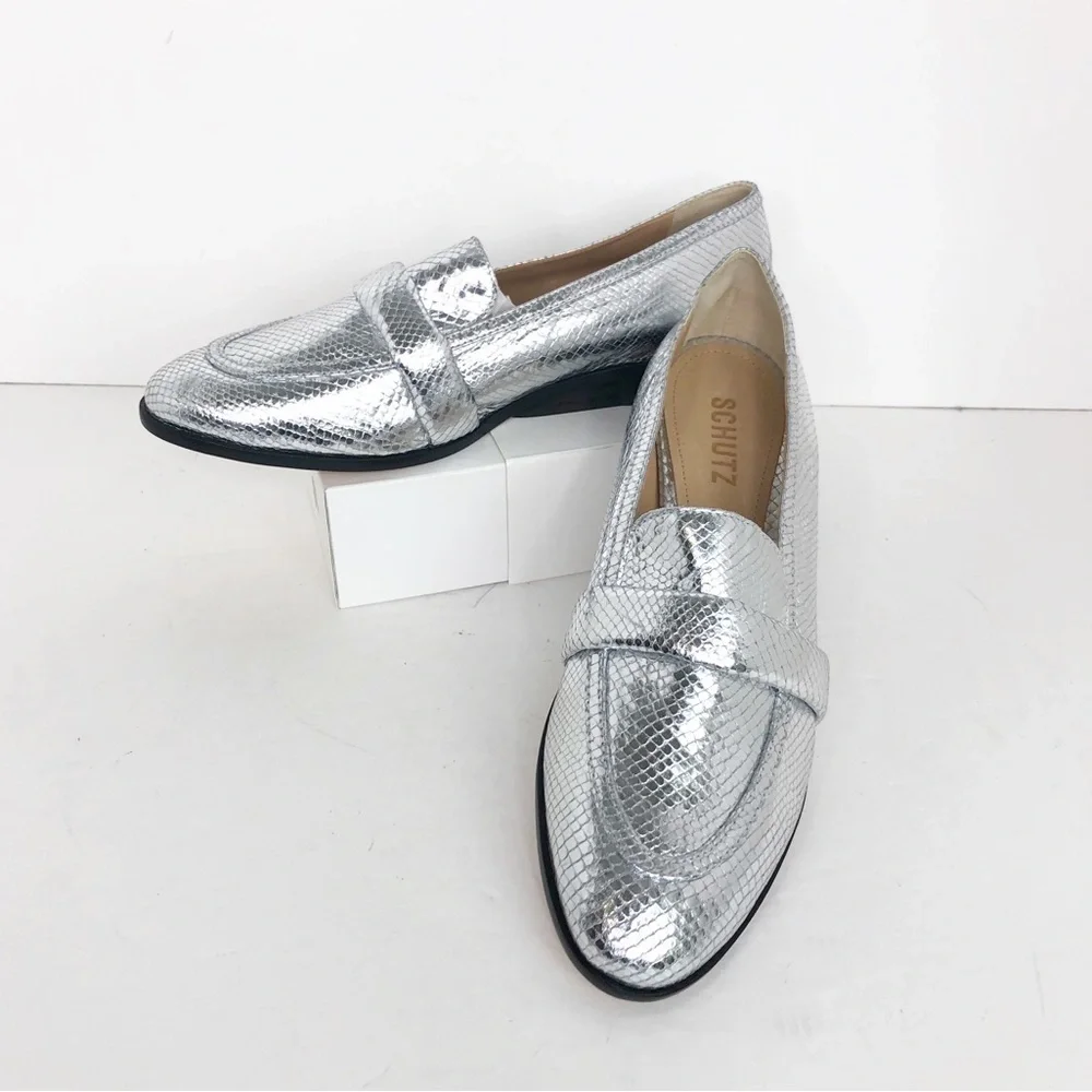 SCHUTZ silver metallic